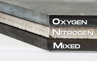 The use of Mixed Gases in Fiber Laser Cutting